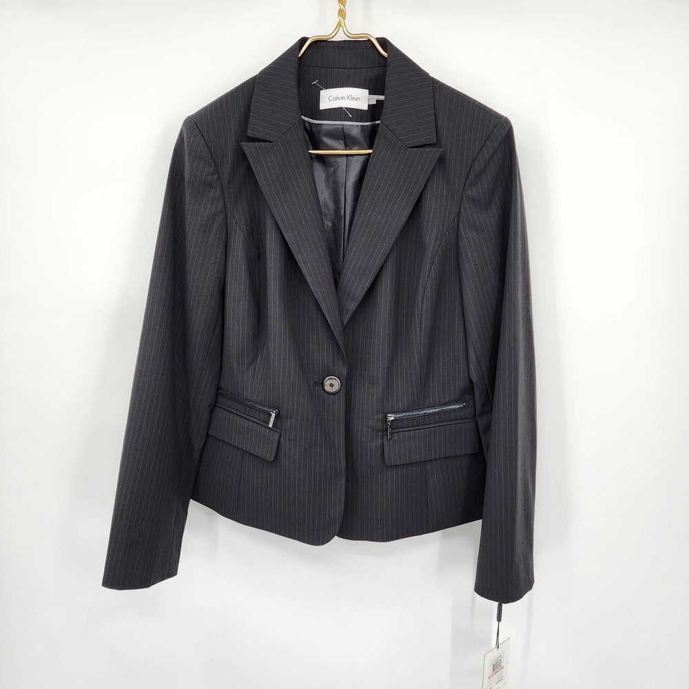 Calvin Klein Work Professional Business Blazer Jacket Size 10 NWT